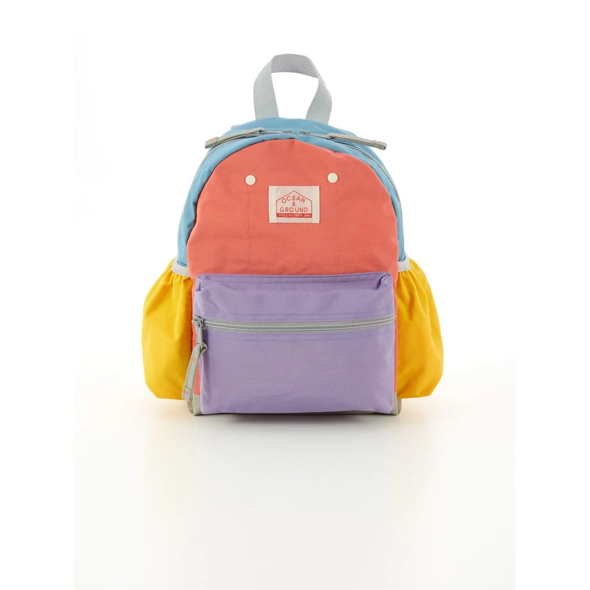 Ocean&Ground - Multi-Colored Block Backpack | Coral