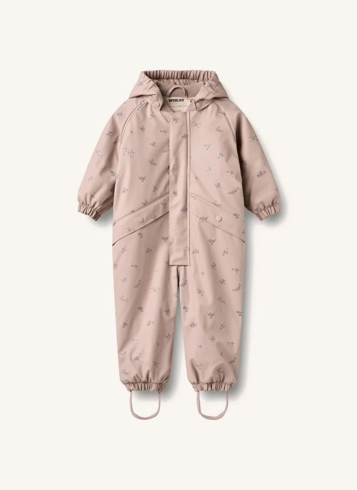 Wheat - Aiko Floral Print Waterproof Overall, Made from Recycled Fibers | Pink