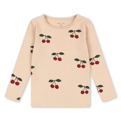 Konges Sløjd - Ella Organic Cotton Cherry T-Shirt | Light Pink