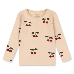 Konges Sløjd - Ella Organic Cotton Cherry T-Shirt | Light Pink