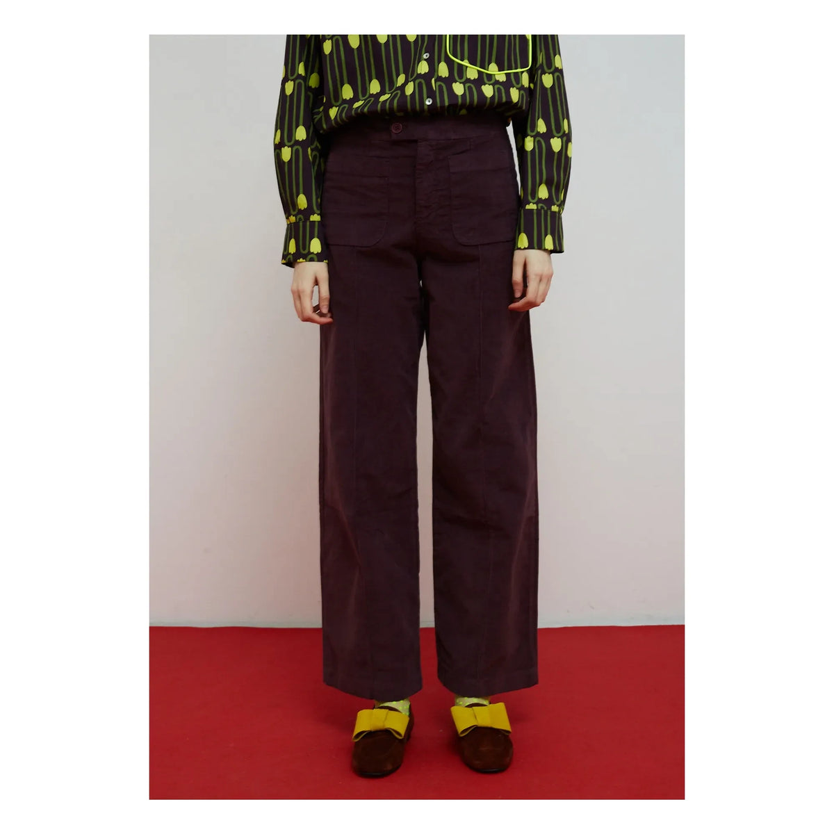 Dr Bloom - Destiny Velvet Pants | Aubergine