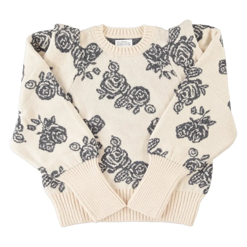 Sisters Department - Wool Flower Sweater | Ecru