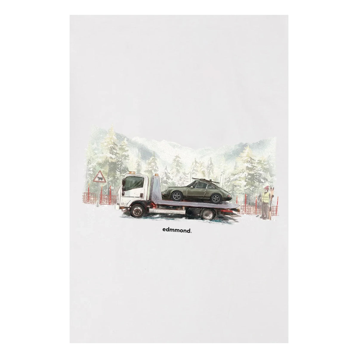 Edmmond Studios - Journey Cotton T-Shirt | White
