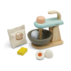 Plan Toys - Natural Rubber Wooden Food Processor Toy | Natural