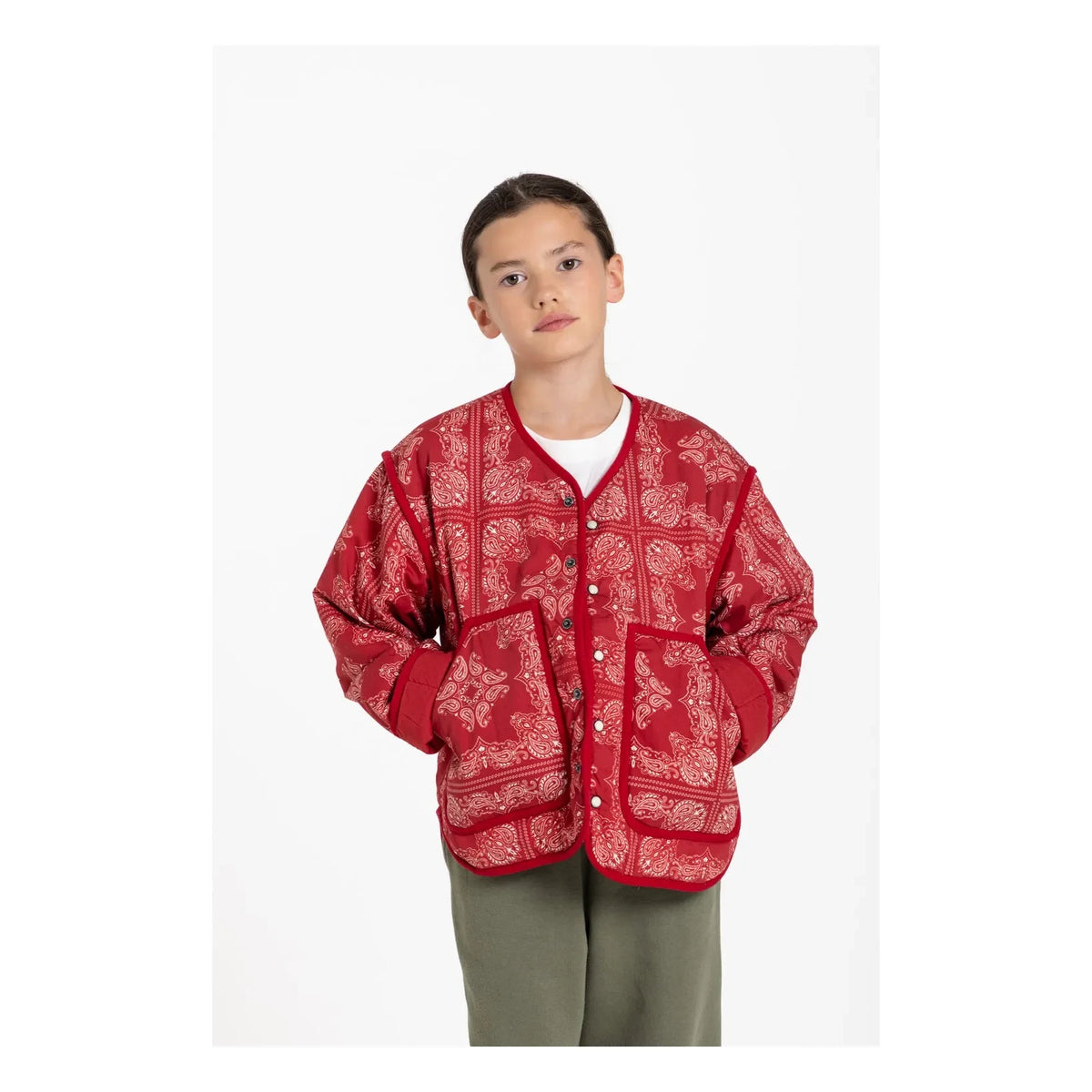 Hundred Pieces - Malya Bandana Jacket | Dark Red