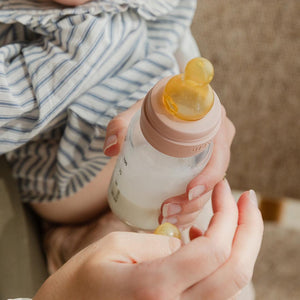 BIBS Baby Glass Bottle Complete Set - Blush-Baby Bottles-Blush-110ml | Natural Baby Shower