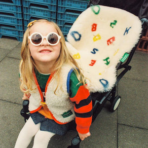 Binibamba BOBO Leterland Snuggler - Milk-Seat Liners-Milk-One Size | Natural Baby Shower