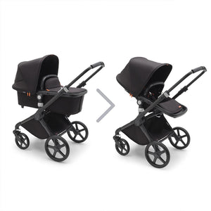 Outlet - Bugaboo Fox Cub Complete Pushchair - Midnight Black-Strollers-Midnight Black- | Natural Baby Shower