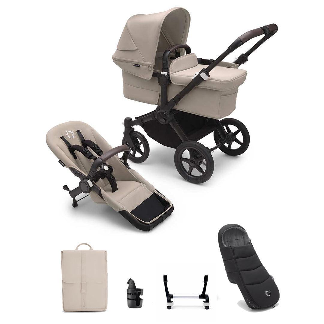 Bugaboo Donkey 5 Mono Essential Stroller Bundle-Travel Systems-Desert Taupe- | Natural Baby Shower