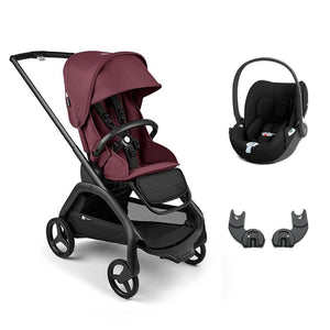 Bugaboo Dragonfly + Cloud T Travel System-Travel Systems-Dark Cherry-No Carrycot | Natural Baby Shower