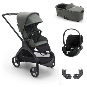 Bugaboo Dragonfly + Cloud T Travel System - Forest Green-Travel Systems-No Base-With Carrycot | Natural Baby Shower
