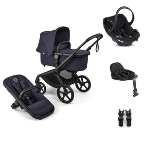 Bugaboo Fox 5 Renew + BeSafe Go Beyond Travel System-Travel Systems-Deep Indigo-No Base | Natural Baby Shower