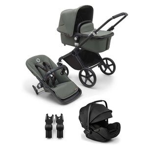 Bugaboo Fox Cub + Otter Travel System-Travel Systems-Forest Green-No Base | Natural Baby Shower