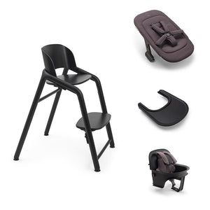 Buagboo Giraffe Ultimate High Chair Bundle-Highchairs-Black- | Natural Baby Shower