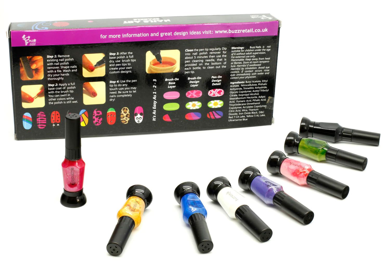 Buzz Art - Kids Nail Art Design Set Sparkle