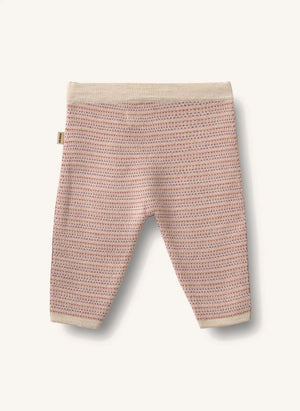 Wheat - Neel Merino Wool Tights | Pink
