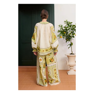 Alémais - Dixie Linen Trousers | Yellow