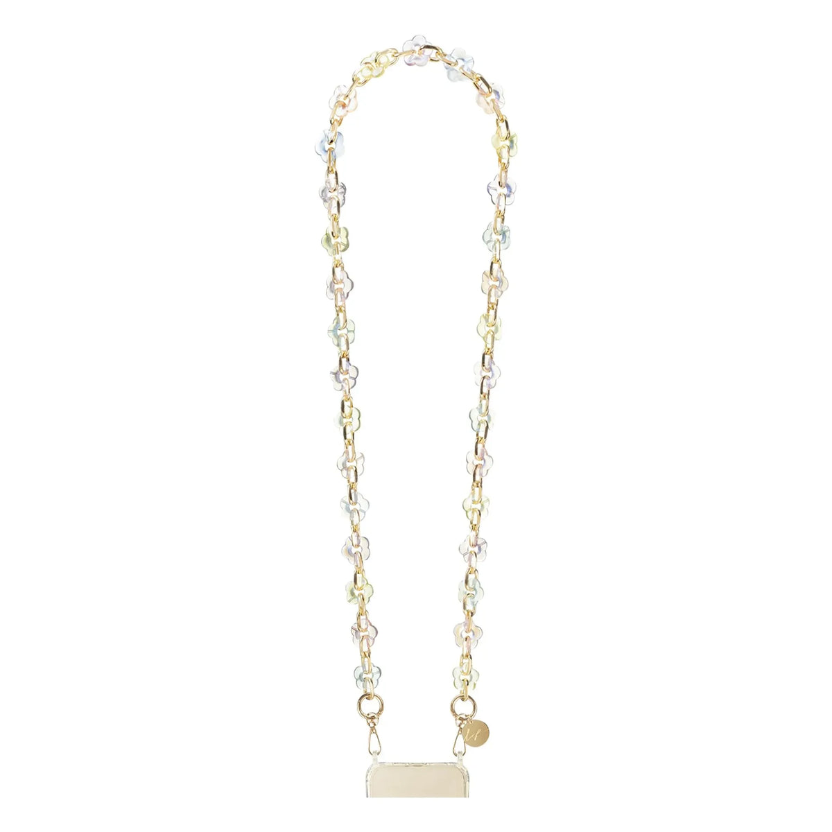 LaCoqueFrançaise - Cassy Holographic 100 cm Long Chain | Transparent