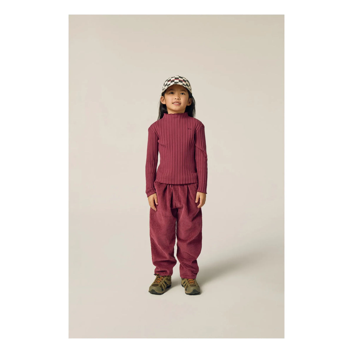 The Campamento - Ribbed T-shirt | Burgundy