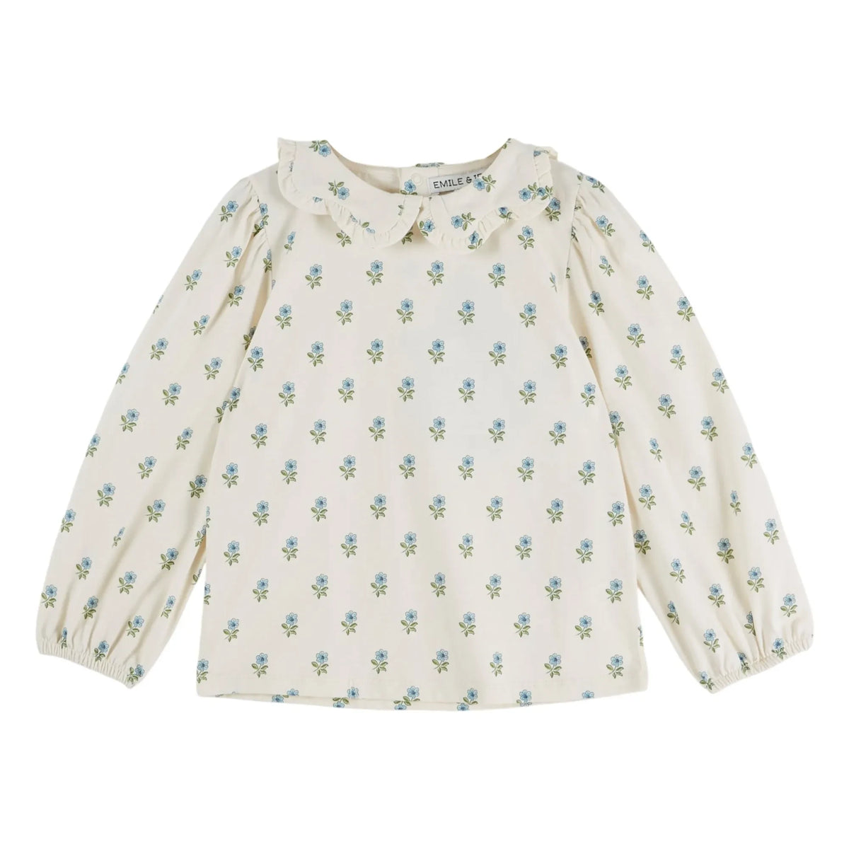 Emile et Ida - Organic cotton floral blouse | Ecru