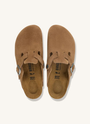 BIRKENSTOCK - Boston Suede Clogs | Camel