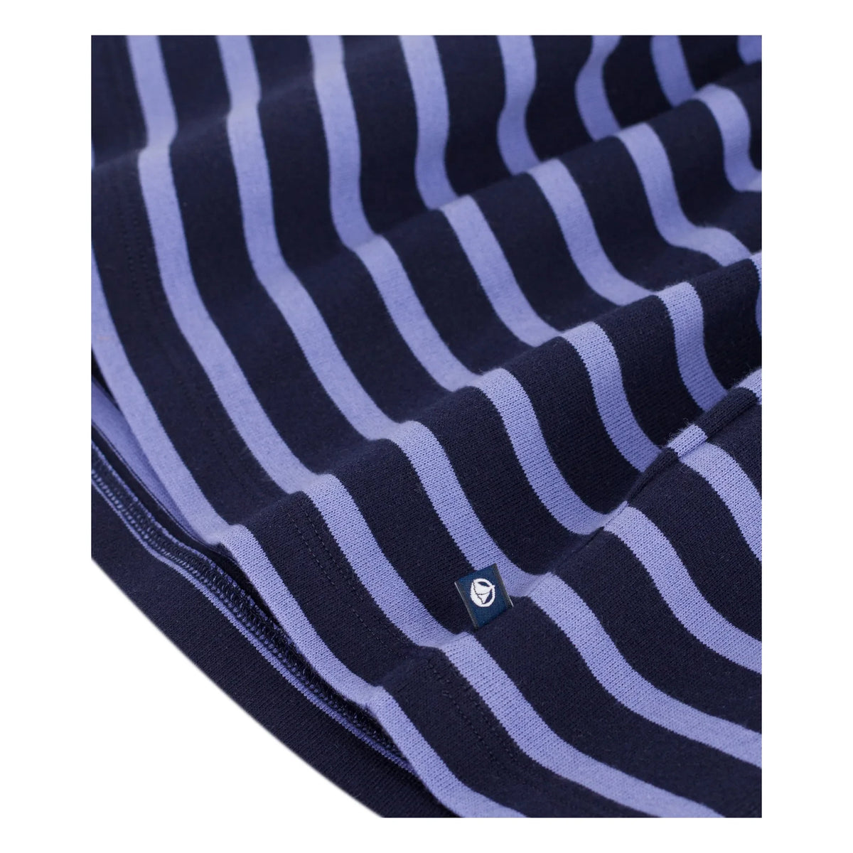 Petit Bateau - Striped Organic Cotton Long Sleeve Dress | Blue