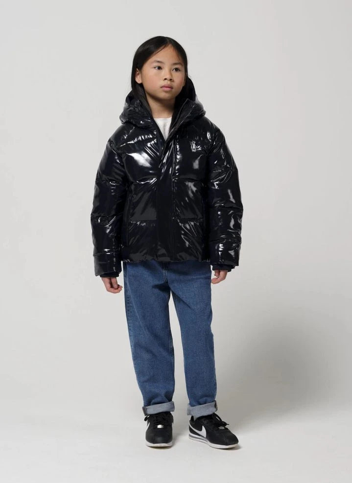 Gosoaky - Flashy Dragon Gradient Waterproof Puffer Jacket | Blue