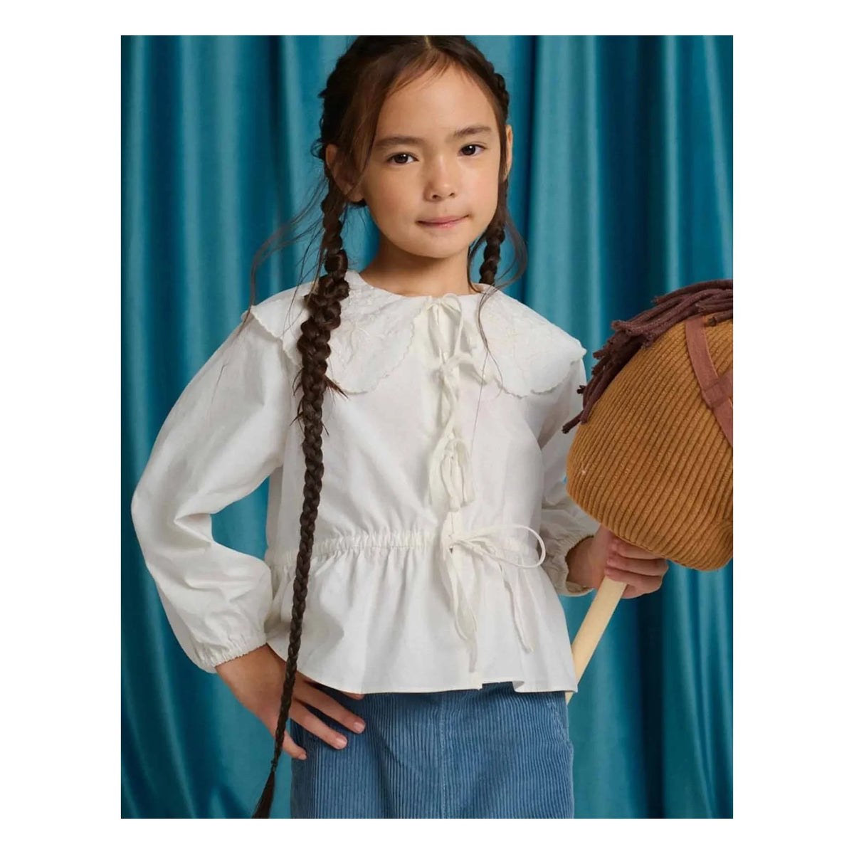 Gingersnaps - Mercedes Bow Blouse | Ecru