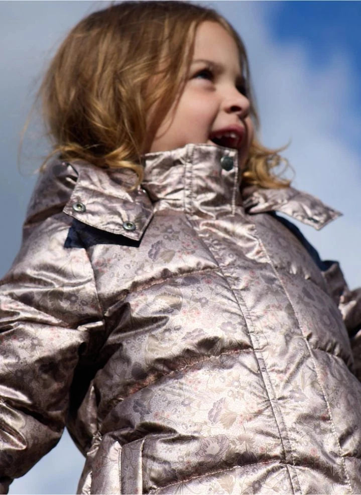 Wheat - Eli Fleurie Padded Jacket Made from Recycled Fibers | Rose Gold