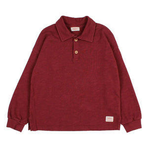 Búho - Organic cotton polo shirt | Burgundy
