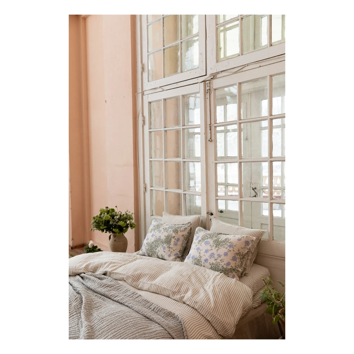 garbo&friends - Plumbago Organic Cotton Pillowcase | Blue