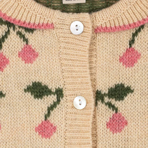 Konges Sløjd - Belou Cherry Wool Cardigan | Pink