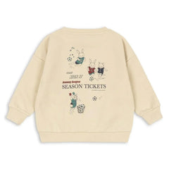 Konges Sløjd - Lou Football Organic Cotton Sweatshirt | Beige