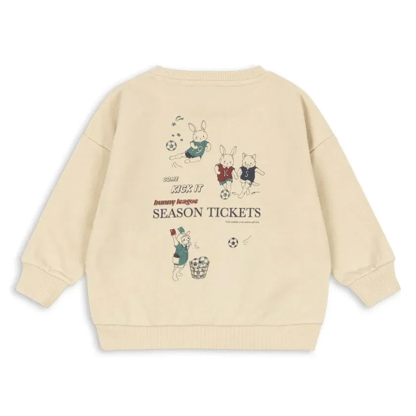 Konges Sløjd - Lou Football Organic Cotton Sweatshirt | Beige