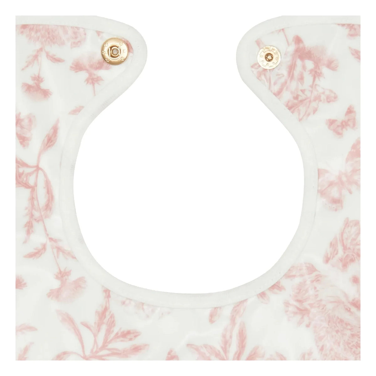 Tartine et Chocolat - Front bib with Toile de Jouy print | Peach