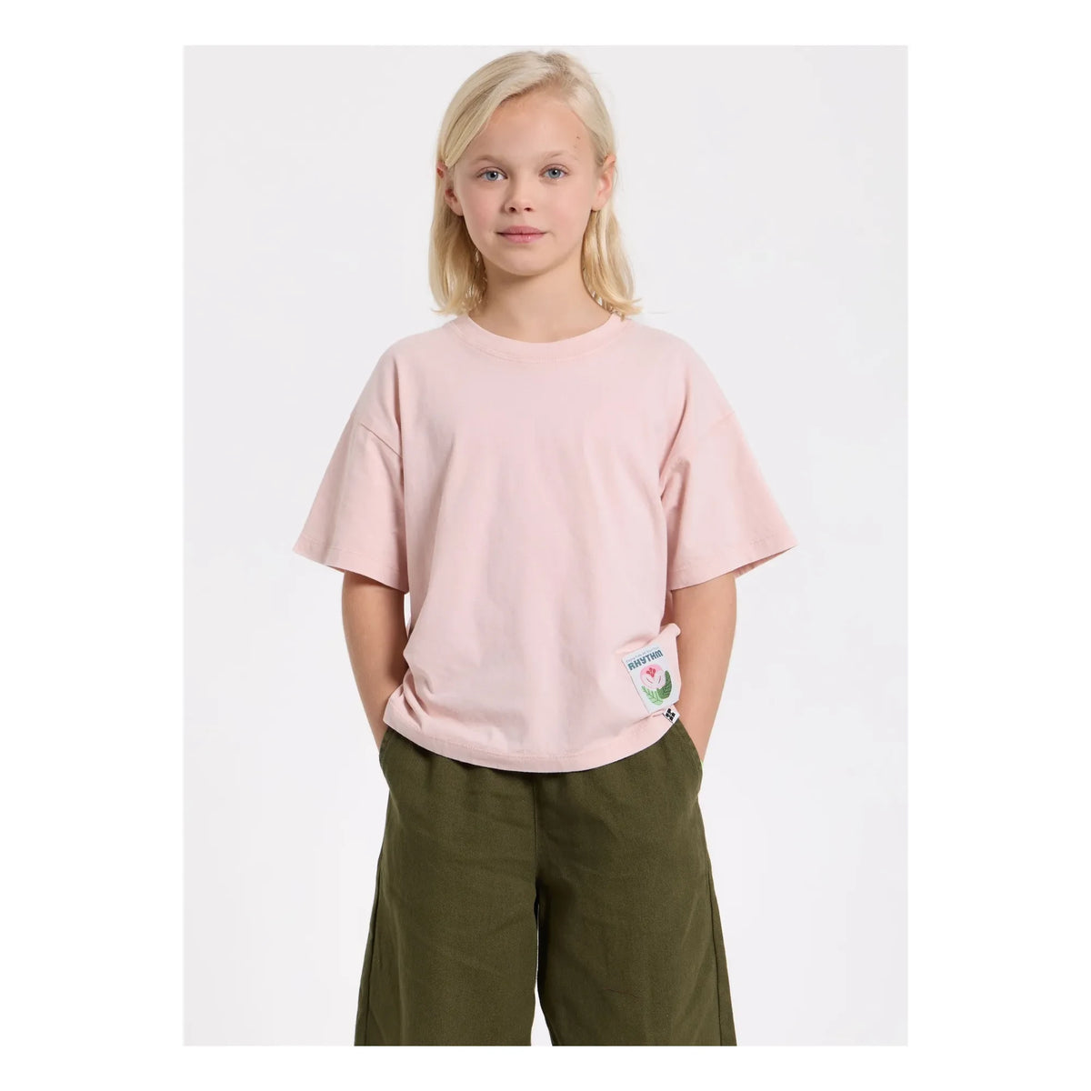 Hundred Pieces - Luna Organic Cotton T-Shirt | Powder Pink