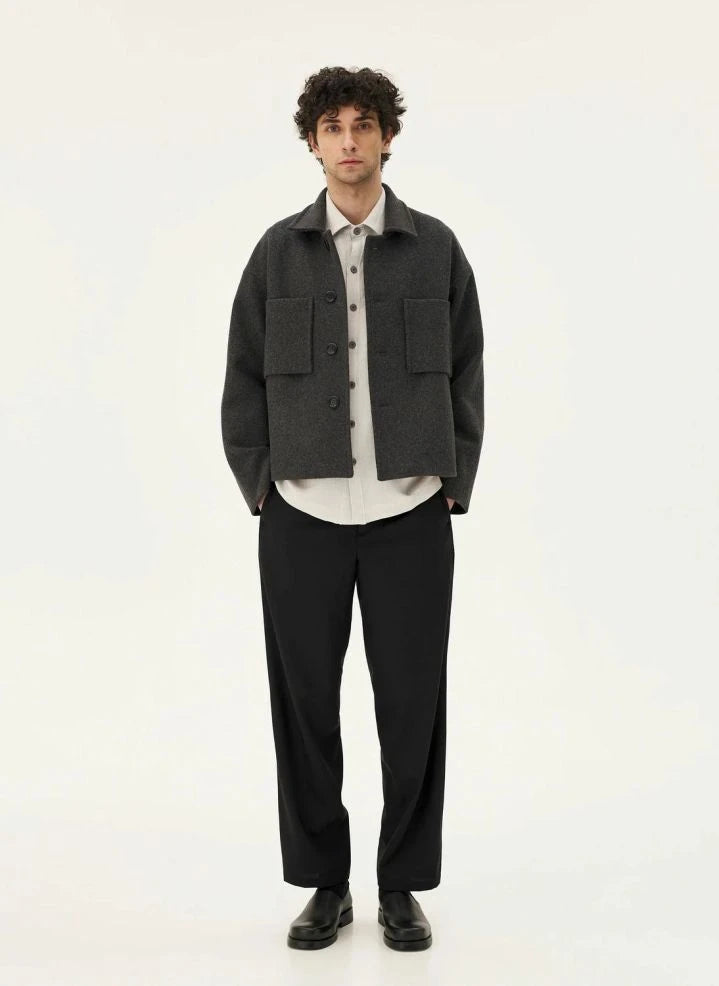 Noyoco - Holar Wool Jacket | Charcoal Gray