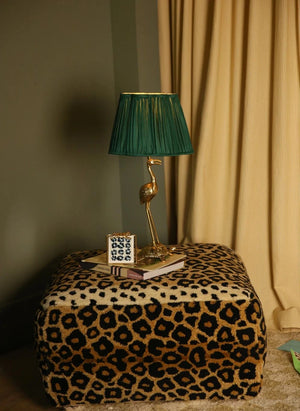 Doing Goods - Diya Silk Lampshade | Emerald Green