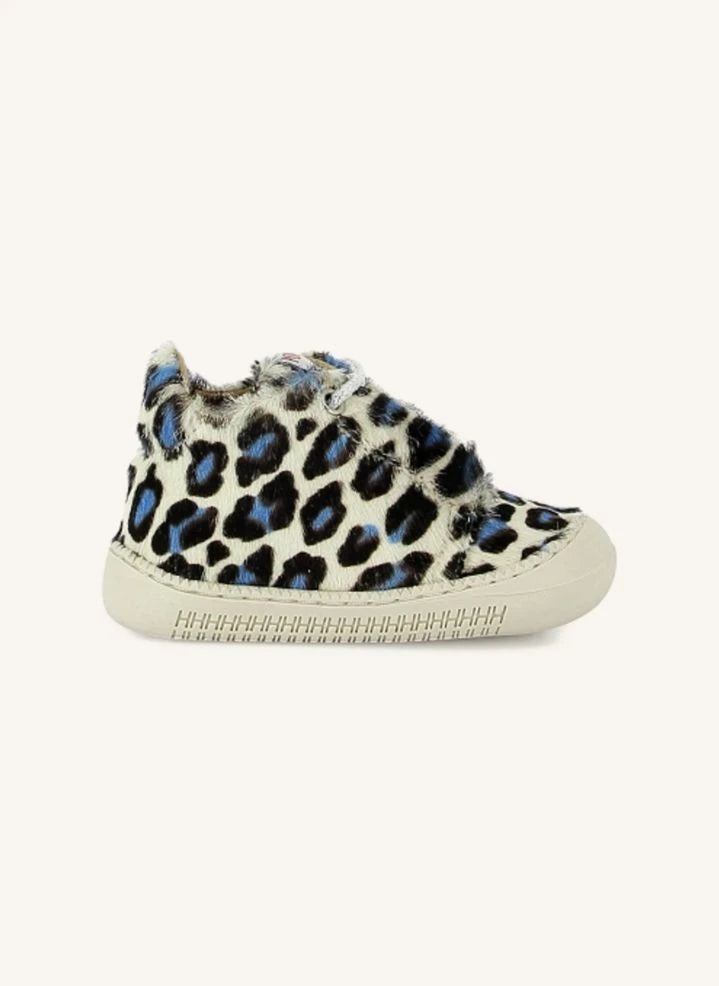 Pom d'Api - Yaka Speed Leopard Sneakers | White