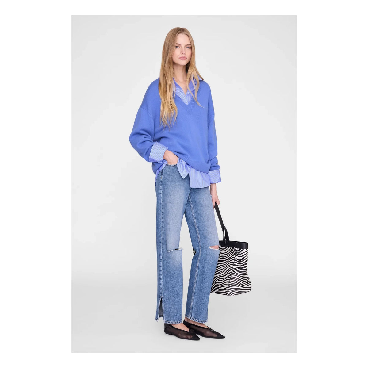 Anine Bing - Lee sweatshirt | Blue