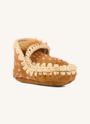 Mou - Eskimo Sashiko Boots | Cognac