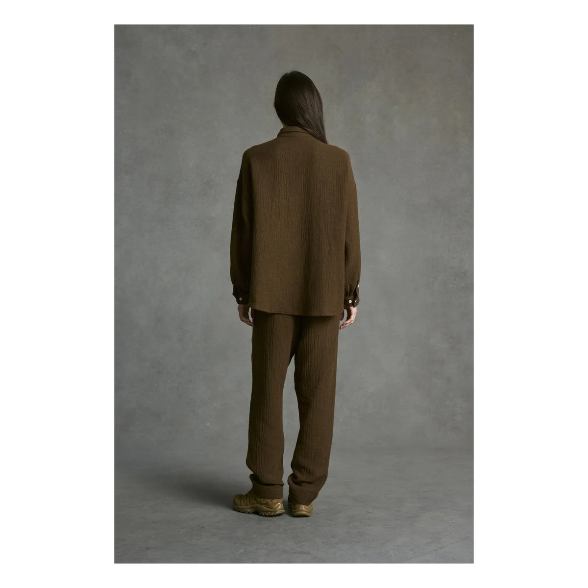 Hod - Kelly Gassed Cotton Shirt | Brown