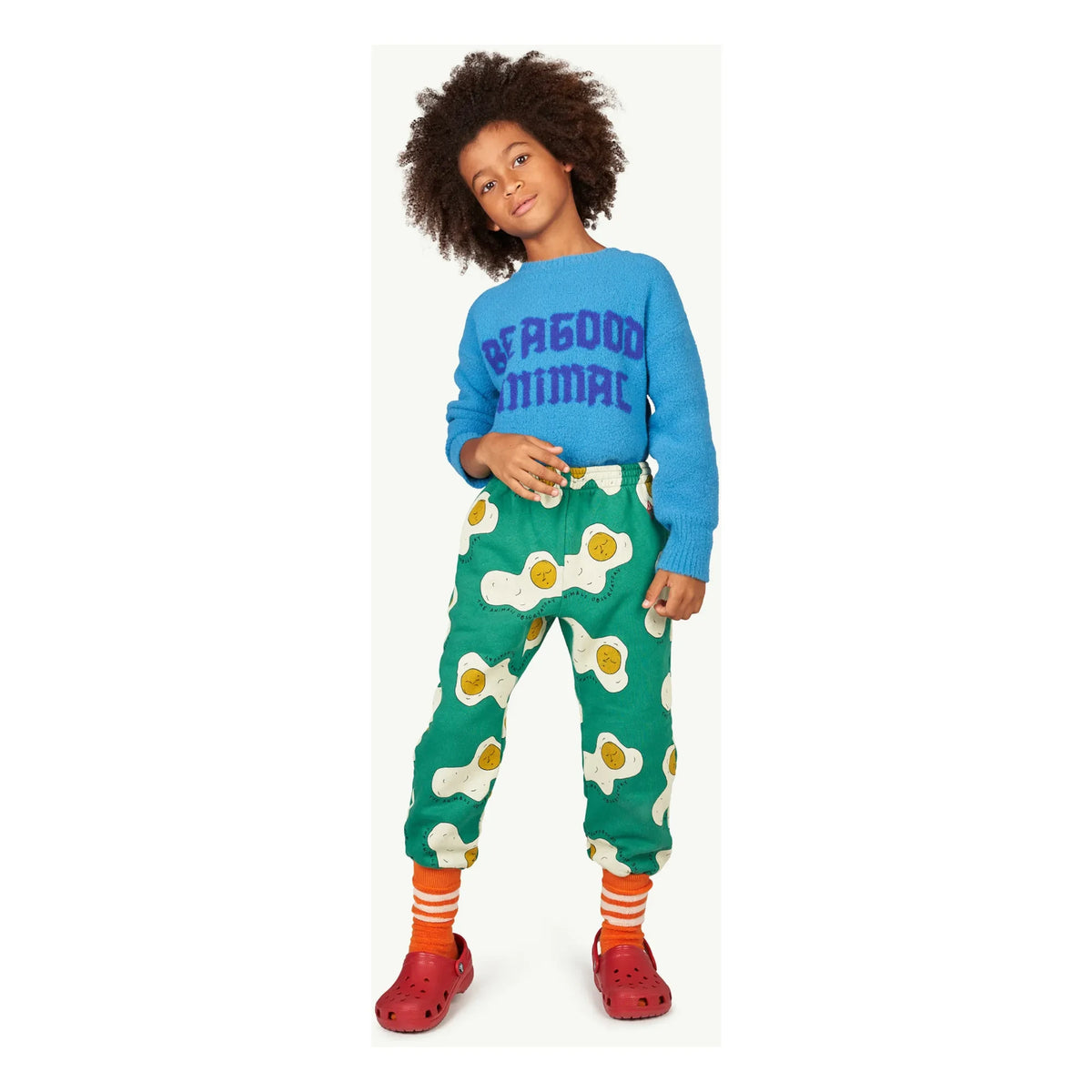 The Animals Observatory - Bull Graphic Sweater | Blue