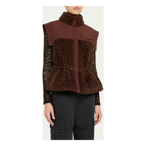 Ulla Johnson - Tariet Teddy Sleeveless Jacket | Burgundy
