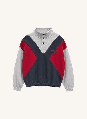 Cos I Said So - Organic Cotton Buttoned Sweatshirt | Grey