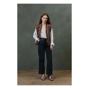 Louise Misha - Nelina Bluebell Grove Reversible Jacket - Women's Collection | Noir/Blanc