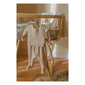 1+ in the family - Paris Sleeveless Merino Wool Sweater | Ecru