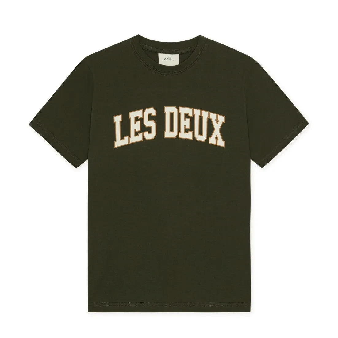 Les Deux - Les Deux Organic Cotton College T-Shirt | Khaki