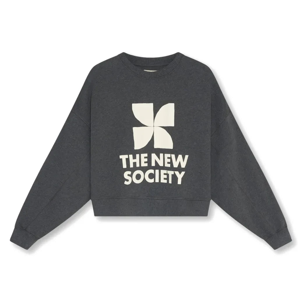 the new society - TNS Logo Sweatshirt | Charcoal Gray
