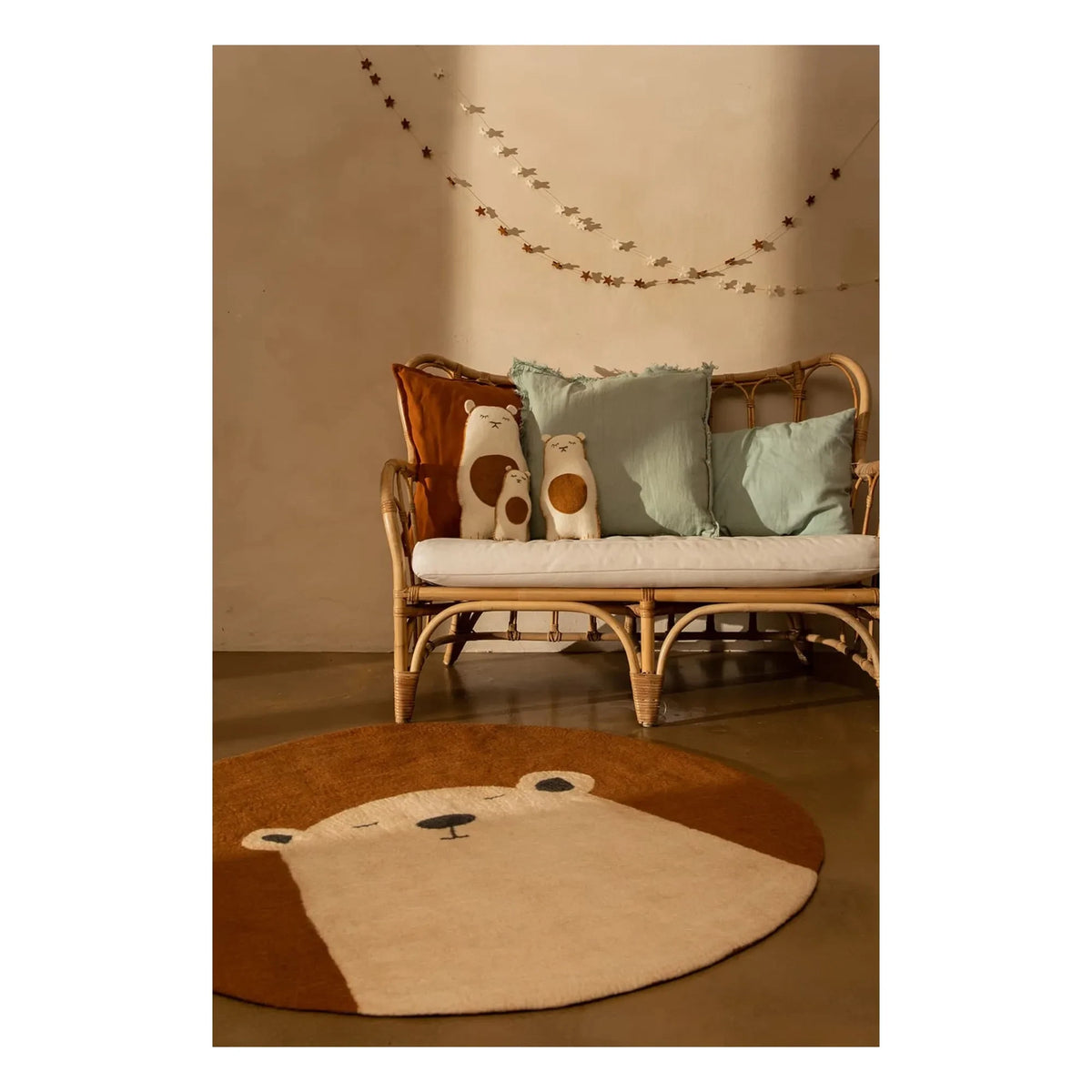 Muskhane - Felt Pasu Grizzly Rug | Powder Pink